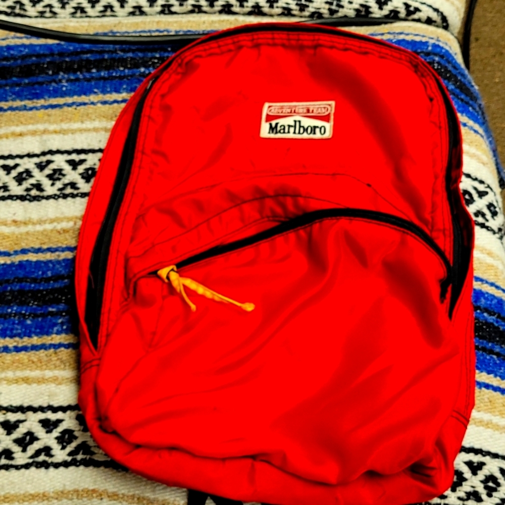 MARLBORO adventure team red backpack